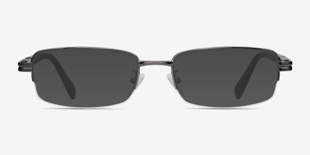 Above Gunmetal MétalMontures de lunettes de vue d'EyeBuyDirect, Avec des Verres Teintés
