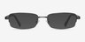 Above Gunmetal MétalMontures de lunettes de vue d'EyeBuyDirect, Avec des Verres Teintés