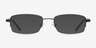 Hiro Gunmetal MétalMontures de lunettes de vue d'EyeBuyDirect, Avec des Verres Teintés