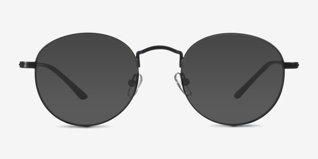 Cupertino Noir MétalMontures de lunettes de vue d'EyeBuyDirect, Avec des Verres Teintés