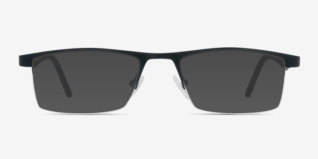 Singapore Black MetalEyeglass Frames from EyeBuyDirect, with Tinted Lenses