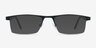 Singapore Black MetalEyeglass Frames from EyeBuyDirect, with Tinted Lenses
