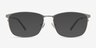 Calm Gunmetal MetalEyeglass Frames from EyeBuyDirect, with Tinted Lenses