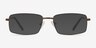 Parcel Brown MetalEyeglass Frames from EyeBuyDirect, with Tinted Lenses