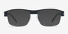 Wallace Matte Black MetalEyeglass Frames from EyeBuyDirect, with Tinted Lenses