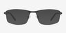 Capacious Matte Gunmetal MétalMontures de lunettes de vue d'EyeBuyDirect, Avec des Verres Teintés