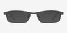 Olsen Gunmetal MetalEyeglass Frames from EyeBuyDirect, with Tinted Lenses