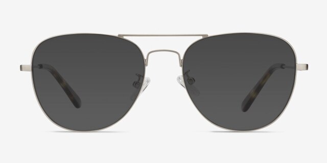Harrier Gunmetal MetalEyeglass Frames from EyeBuyDirect, with Tinted Lenses