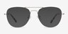 Harrier Gunmetal MetalEyeglass Frames from EyeBuyDirect, with Tinted Lenses