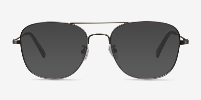 Courser Gunmetal MétalMontures de lunettes de vue d'EyeBuyDirect, Avec des Verres Teintés