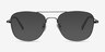 Courser Gunmetal MétalMontures de lunettes de vue d'EyeBuyDirect, Avec des Verres Teintés