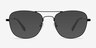 Courser Black MetalEyeglass Frames from EyeBuyDirect, with Tinted Lenses