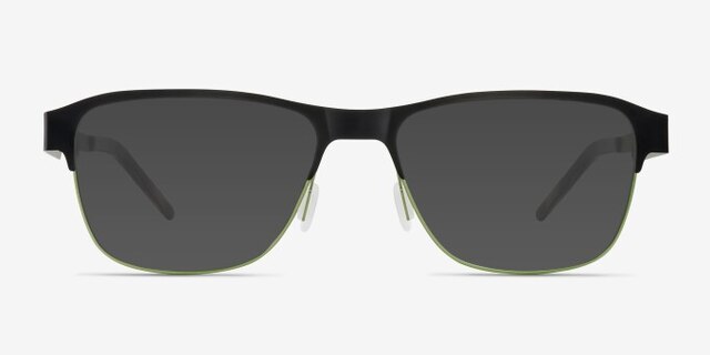 Python Black MetalEyeglass Frames from EyeBuyDirect, with Tinted Lenses