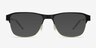 Python Black MetalEyeglass Frames from EyeBuyDirect, with Tinted Lenses