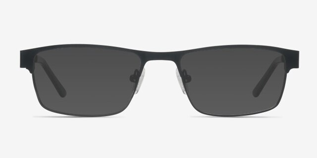 Java Black MetalEyeglass Frames from EyeBuyDirect, with Tinted Lenses