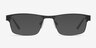 Java Black MetalEyeglass Frames from EyeBuyDirect, with Tinted Lenses