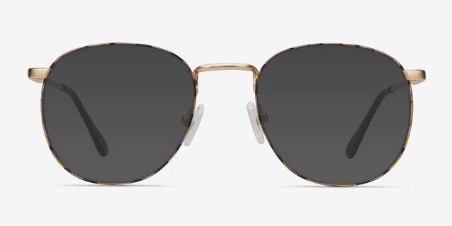 Blossom Floral Golden MétalMontures de lunettes de vue d'EyeBuyDirect, Avec des Verres Teintés