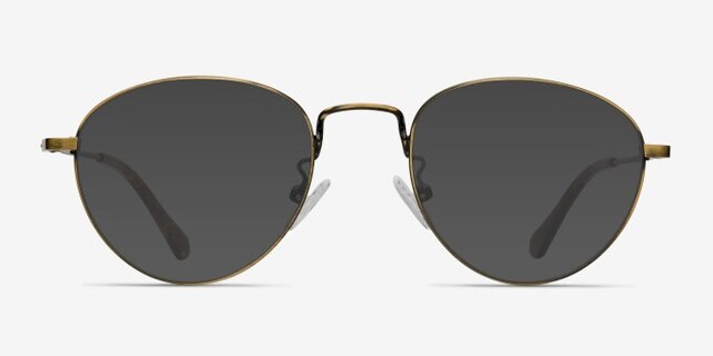 Taipei Bronze MetalEyeglass Frames from EyeBuyDirect, with Tinted Lenses