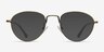 Taipei Bronze MetalEyeglass Frames from EyeBuyDirect, with Tinted Lenses