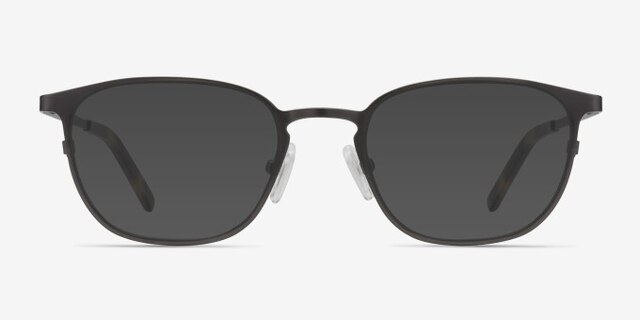 Plateau Gunmetal MétalMontures de lunettes de vue d'EyeBuyDirect, Avec des Verres Teintés