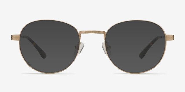 Belleville Golden MetalEyeglass Frames from EyeBuyDirect, with Tinted Lenses