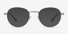 Belleville Golden MetalEyeglass Frames from EyeBuyDirect, with Tinted Lenses