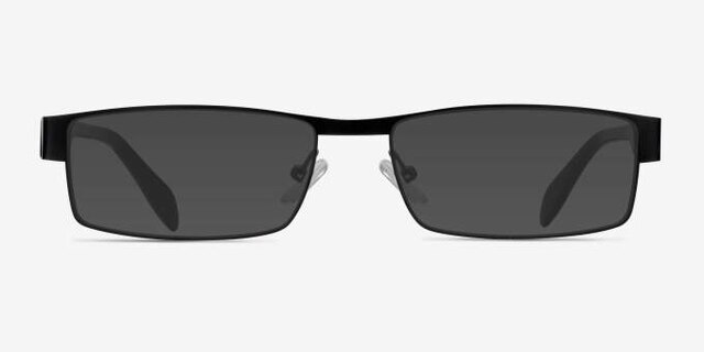 Katia Noir MétalMontures de lunettes de vue d'EyeBuyDirect, Avec des Verres Teintés