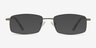 Tab Gunmetal MetalEyeglass Frames from EyeBuyDirect, with Tinted Lenses