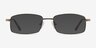 Tab Bronze MétalMontures de lunettes de vue d'EyeBuyDirect, Avec des Verres Teintés