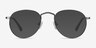 Pensive Gunmetal MetalEyeglass Frames from EyeBuyDirect, with Tinted Lenses