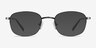 Caesar Gunmetal MetalEyeglass Frames from EyeBuyDirect, with Tinted Lenses