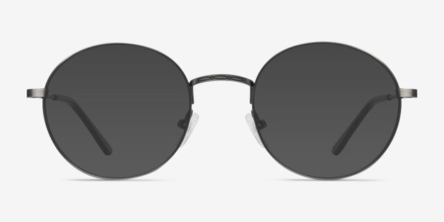 Motif Gunmetal MetalEyeglass Frames from EyeBuyDirect, with Tinted Lenses