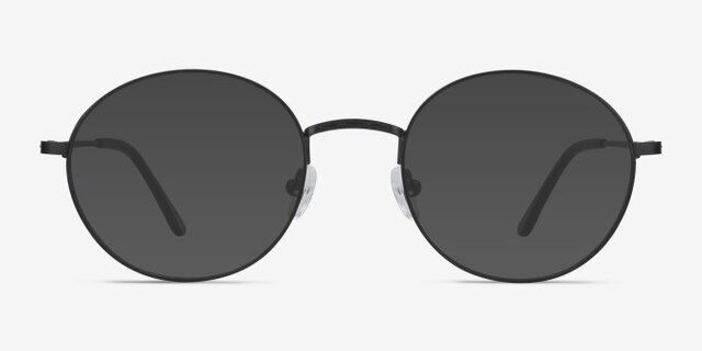 Motif Black MetalEyeglass Frames from EyeBuyDirect, with Tinted Lenses