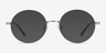Inscription Silver MetalEyeglass Frames from EyeBuyDirect, with Tinted Lenses