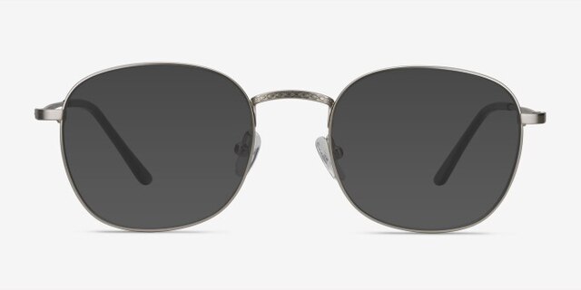 Suspense Silver MetalEyeglass Frames from EyeBuyDirect, with Tinted Lenses