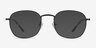 Suspense Noir MétalMontures de lunettes de vue d'EyeBuyDirect, Avec des Verres Teintés