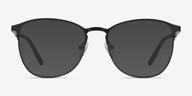 Ember Matte Black MetalEyeglass Frames from EyeBuyDirect, with Tinted Lenses