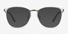 Ember Silver MetalEyeglass Frames from EyeBuyDirect, with Tinted Lenses