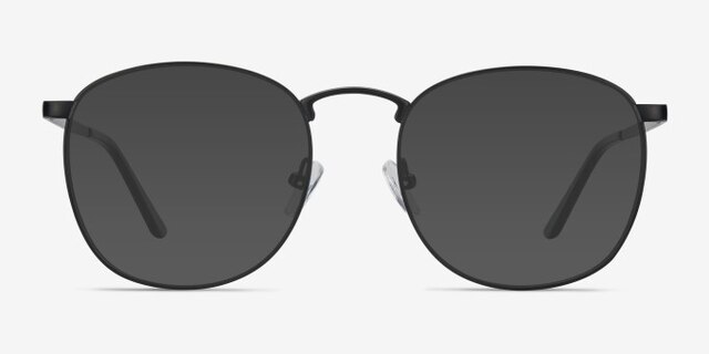 St Michel Black MetalEyeglass Frames from EyeBuyDirect, with Tinted Lenses