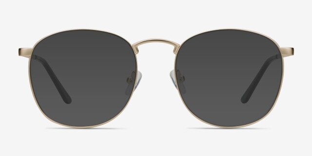 St Michel Golden MetalEyeglass Frames from EyeBuyDirect, with Tinted Lenses