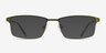 Prime Green Bronze MetalEyeglass Frames from EyeBuyDirect, with Tinted Lenses