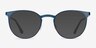 Radius Bleu MétalMontures de lunettes de vue d'EyeBuyDirect, Avec des Verres Teintés