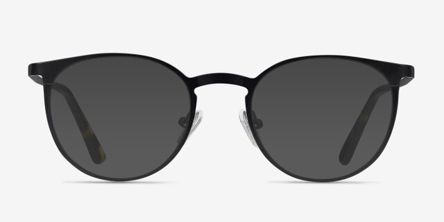 Radius Black MetalEyeglass Frames from EyeBuyDirect, with Tinted Lenses