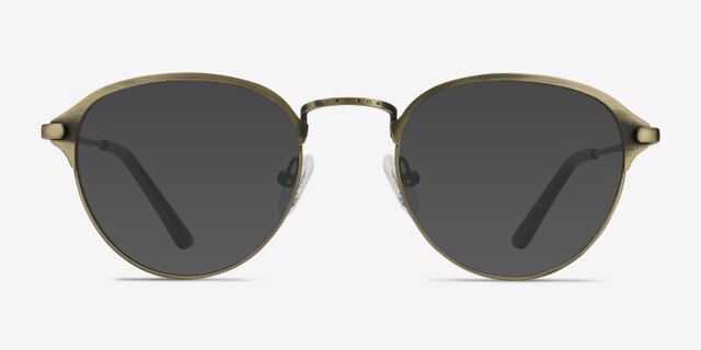 Wrap Bronze MetalEyeglass Frames from EyeBuyDirect, with Tinted Lenses