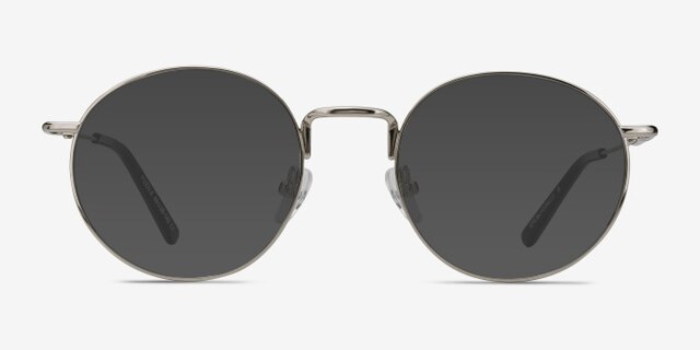 Puzzle Silver MetalEyeglass Frames from EyeBuyDirect, with Tinted Lenses
