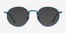 Puzzle Blue MetalEyeglass Frames from EyeBuyDirect, with Tinted Lenses