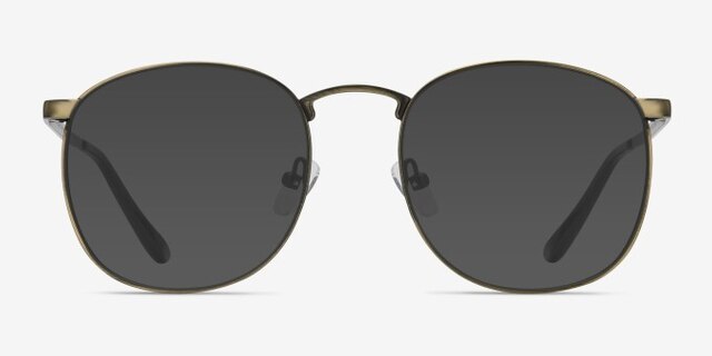 Closer Bronze MetalEyeglass Frames from EyeBuyDirect, with Tinted Lenses