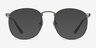 Closer Matte Blue MetalEyeglass Frames from EyeBuyDirect, with Tinted Lenses
