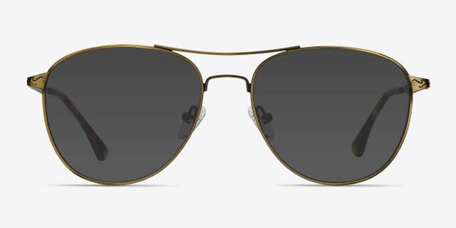 Westbound Bronze MetalEyeglass Frames from EyeBuyDirect, with Tinted Lenses