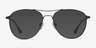 Westbound Dark Navy MetalEyeglass Frames from EyeBuyDirect, with Tinted Lenses